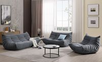 3er Sofa-Set - Grau