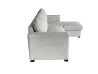 Happy Home Ecksofa, reversibel links/rechts, ca. 220 x 147 x 86 cm - Hellgrau