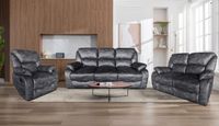 Relaxsofa 3-2-1-Set - Grau