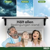 Hauseingang Vordach aus Aluminium rahmen Solid Produkt 70 cm x120 cm transparent