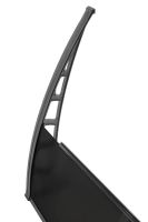 Hauseingang Vordach aus Aluminium Rahmen 100 cm x 240 cm schwarz (mit mitlere Aluminium Stange)