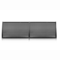 BROSPLAST Hauseingang Vordach aus Aluminium Rahmen 70 cm x 240 cm schwarz