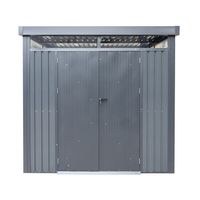 Metall-Gerätehaus "Rioja" mit Doppeltür, ca. 230 x 230 x 222 cm - Anthrazit