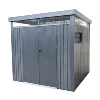 Metall-Gerätehaus "Rioja" mit Doppeltür, ca. 230 x 230 x 222 cm - Anthrazit