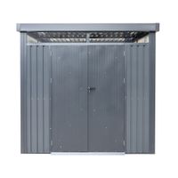 Metall-Gerätehaus "Rioja" mit Doppeltür, ca. 294 x 294 x 222 cm - Anthrazit