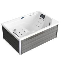 Outdoor Whirlpool Spa GALERA 190cm x 130cm mit Heizung, Hydromassage, Farblicht