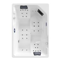 Outdoor Whirlpool Spa GALERA 190cm x 130cm mit Heizung, Hydromassage, Farblicht