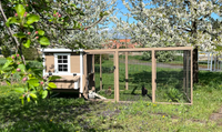 Hühnerauslauf Mitte EZ Chicken Home 5,84m² Beige, hergestellt in EU