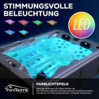 Outdoor Whirlpool BOTTARO , Sanitäracryl, winterfest, Balboa, Massagedüsen, mit Thermoabdeckung