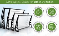 Hauseingang Vordach aus komplet Aluminium 105 cm x 135 cm