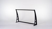 BROSPLAST Hauseingang Vordach aus Aluminium Rahmen 70 cm x120 cm transparent