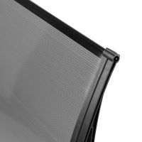 BROSPLAST Hauseingang Vordach aus Aluminium Rahmen 70 cm x 240 cm transparent