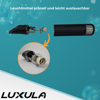 Moderne Wandleuchte Innen/Außen, schwarz