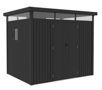 Metallgerätehaus "ELSA", ca. 294 x 230 x 222 cm - Glänzendes Grau