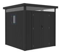 Metallgerätehaus "ELSA", ca. 230 x 230 x 222 cm - Glänzendes Grau