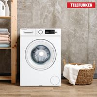 Telefunken Waschmaschine 7kg, 1400 U/Min, Inverter Motor, Aquastop, Schontrommel, W-7-1400-A-W