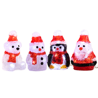LED-Acryl-Mini-Figur 4er-Set - Mix