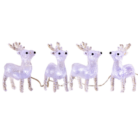 LED-Acryl-Mini-Figur 4er-Set - Rentier