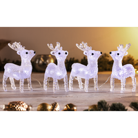 LED-Acryl-Mini-Figur 4er-Set - Rentier