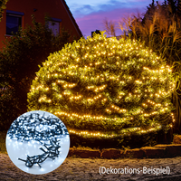 Lichterkette 20 m mit 1000 LEDs, Kaltweiß
