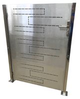 Gartentor aus rostfreiem Stahl, ca. 100 x 125 cm