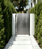 Gartentür aus rostfreiem Stahl, ca. 100 x 150 cm