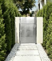 Gartentür aus rostfreiem Stahl, ca. 100 x 180 cm