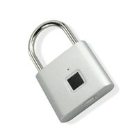 X4-LIFE Fingerabdruck-Vorhängeschloss - silber