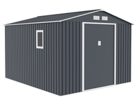 Metallgerätehaus "HANNA", ca. 277 x 322 x 213 cm - Grau/Weiß