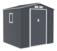 Metallgerätehaus "HANNA", ca. 213 x 195 x 205 cm - Grau/Weiß