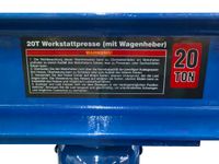 Werkstattpresse, Traglast 20 T