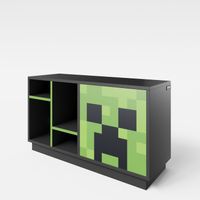 MINECRAFT - TV-Möbel, Lowboard, Konsolen-Regal
