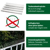 Gardigo Tauben-Abweiser Spirale 5 m