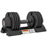 SPORTNOW Kurzhanteln, 3,5/6/8/10 kg Verstellbar Hantel mit Ablagefach, Schwarz