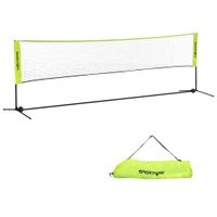 SPORTNOW Badmintonnetz Set, Höhenverstellbares Tennisnetz mit Transporttasche