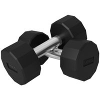 SPORTNOW Kurzhantel-Set 20 kg Hantelset aus Metall für Krafttraining und Fitness