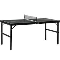 SPORTNOW Mini Tischtennisplatte klappbar Tennistisch mit Tischtennisnetz