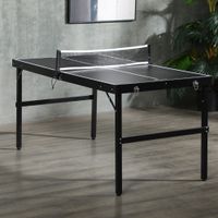 SPORTNOW Mini Tischtennisplatte klappbar Tennistisch mit Tischtennisnetz