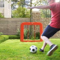 HOMCOM Rebounder für Fußball, klappbar Fußball Rebounder mit Schutzrand, Heringe