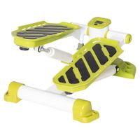 HOMCOM Mini Stepper für Zuhause, Rutschfest Up-Down Stepper mit LCD-Anzeige Gelb