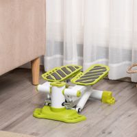 HOMCOM Mini Stepper für Zuhause, Rutschfest Up-Down Stepper mit LCD-Anzeige Gelb