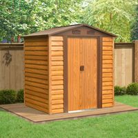 Metallgerätehaus "Sherwood", ca. 152 x 193 x 203 cm - Braun