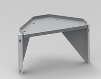 Eckregal für Pop up Panikraum