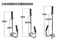 Berger & Schröter | Strechtfolienabroller Strechtabroller, verchromter Stahl