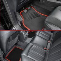 Autoteppich Matrix schwarz-rot