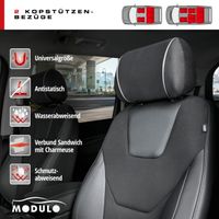Kopfstützenbezug Modulo schwarz