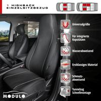 Autositzbezug Modulo schwarz