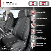 Autositzbezug Modulo schwarz