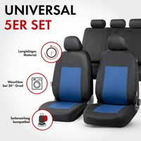 Autositzbezug Sandray grau-schwarz
