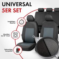 Autositzbezug Sandray grau-schwarz